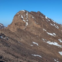 Toubkal West seen from the final ascent to Toubkal